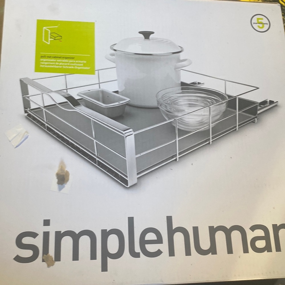 Simplehuman pull out cabinet organizer drawer